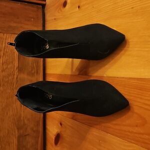 NY&C Suede Bianca Booties, 7.5